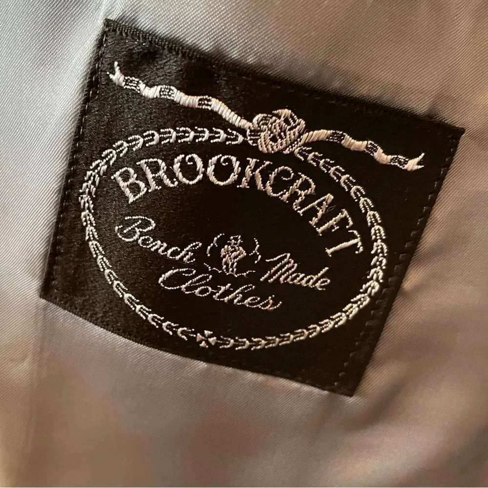 Classic Vintage Gray Tweed Men's Blazer 41R by Brookcraft